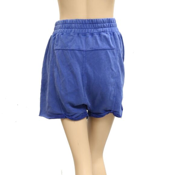 Free People FP Movement All Star Logo Shorts High Rise Pull-on Smocked S 282895 - Picture 9 of 10
